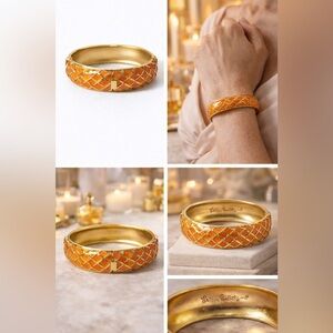 ✨ Lilly Pulitzer Orange Enamel Bangle🧡💛